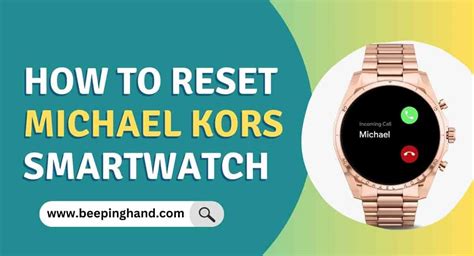 how to turn on michael kors smartwatch